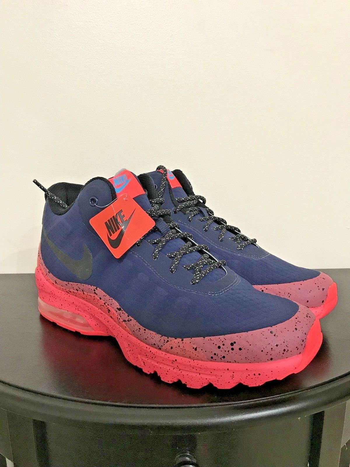 Nike Mid Air Max Invigor Mid Nike 858654-401 Obsidian/Solar Red Sz 9 316591 Nike Mid Air Max Invigor Mid Nike 858654-401 Obsidian/Solar Red Sz 9 316591