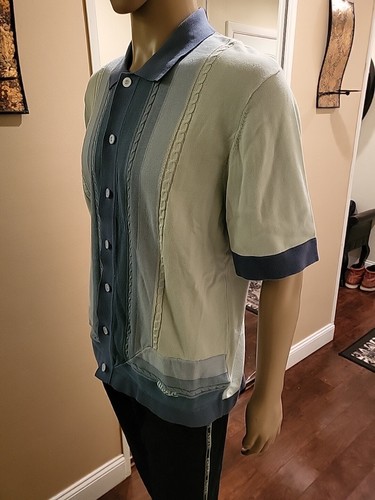 Men WESC Vintage Styled Shirt SIZE L NWT - Picture 2 of 12