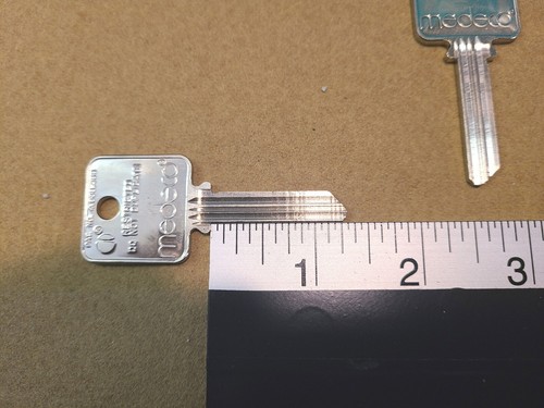 Medeco chiavi a testa quadrata vuote non tagliate, qty. Prezzo 2 per 1 - Nuovo - Foto 6 di 17