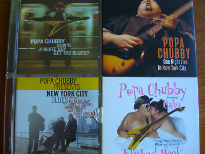 Popa Chubby 4CDs Flashed back - NYC Blues - how'd a white boy - live NYC