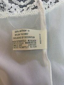 Vintage Vassarette Camisole Cami M / 38 White Nylon Antron Lace Made USA NEW NOS