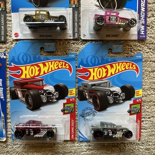 2021 Hot Wheels 10 Set BONE SHAKER Exclusives ZAMAC VARIANTS TARGET Goodyear - Picture 7 of 12