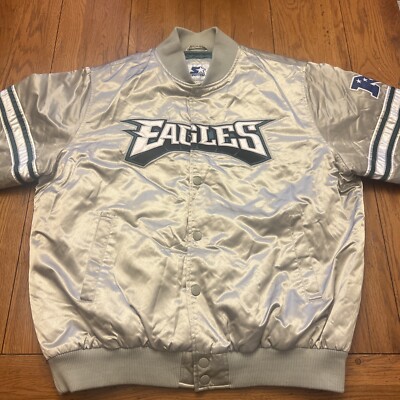 Rare Philadelphia Eagles Silver Starter Jacket Size XXL NFL