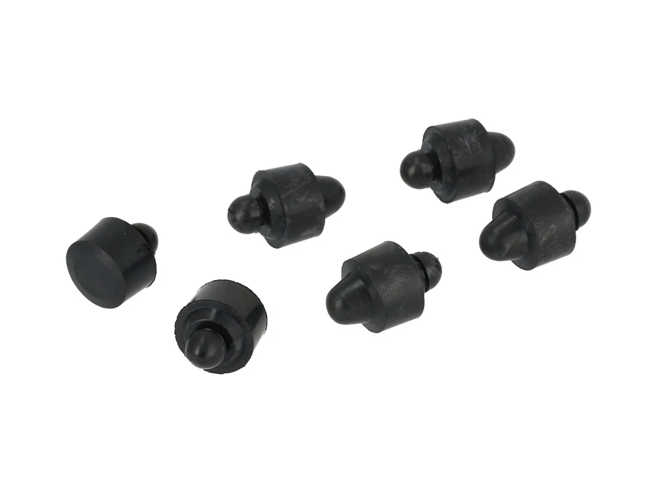 MOTO BASIC PARTS Set: 6x Gummipuffer (Gummipilz) für Sitzbank - für Simson KR51 Schwalbe, SR4-1 S