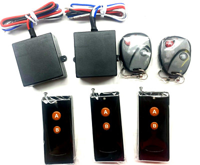 12v 2CH MOMENTARY dry contact switch with 3 long range 2 short range transmitter