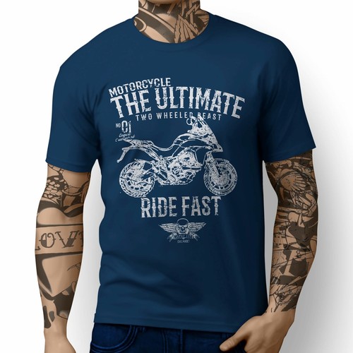 JL* Ultimative Illustration for A Ducati Multistrada 950 Motorrad Fan T-Shirt - Bild 12 von 24