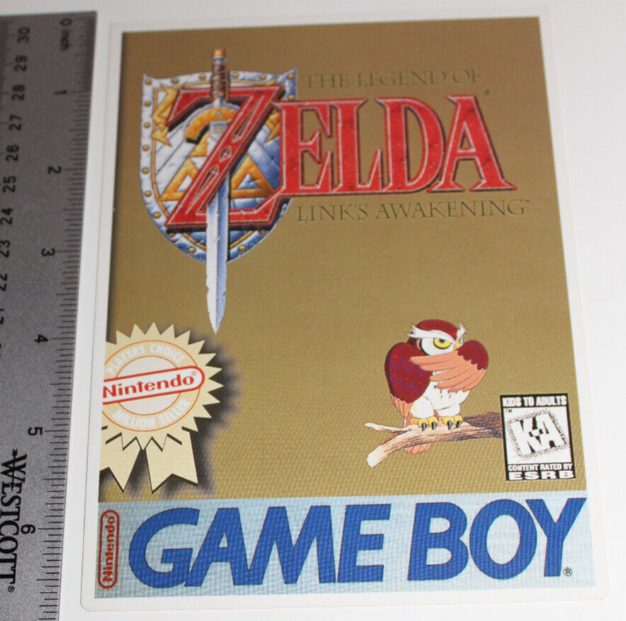 Nintendo Game Boy VidPro Store Display Card Legend of Zelda Link's