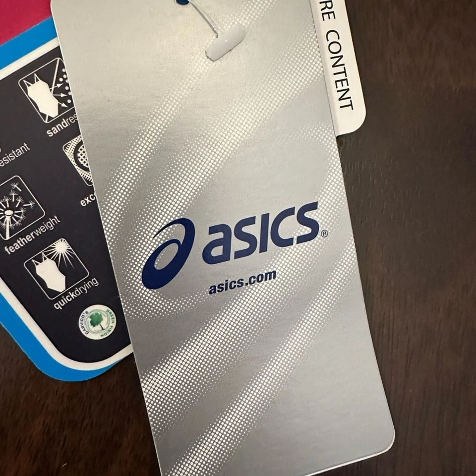 Parte inferior de bikini ASICS Kaitlyn hecha en Italia nueva con etiquetas mediana disponible rosa gris Foto 4 de 4