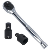 3/8 Zoll Antrieb Ratsche Mit 1/4 Zoll + 1/2 Zoll Schlagwandler Adapter 72 ZäHne