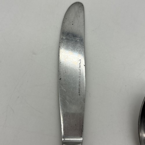 Solingen Germany Stainless Steel Spoon Knife Atomic Star Vintage - Picture 3 of 10