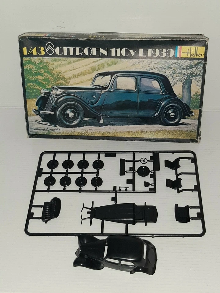 HELLER  1/43 CITROEN 11CV L 1939 N°159 KIT MONTAGGIO OBSOLETO - Immagine 2 di 4