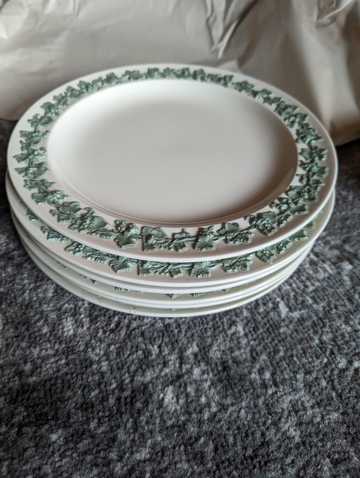 4 wedgwood queensware Dinner Plates eBay
