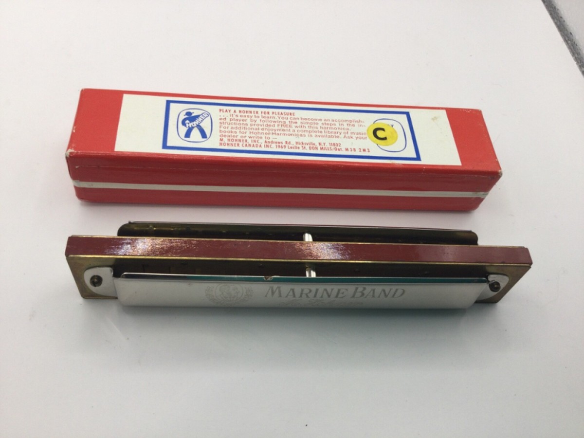 美品 14穴　Hohner Marine Band #365 G Vintage M. Hohner Marine Band No. 365 14 Hole Key Of G