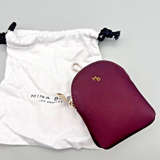 Mina Baie Syrah Nylon Baie Clip Pouch- Retired Color- Gold Colored Hardware