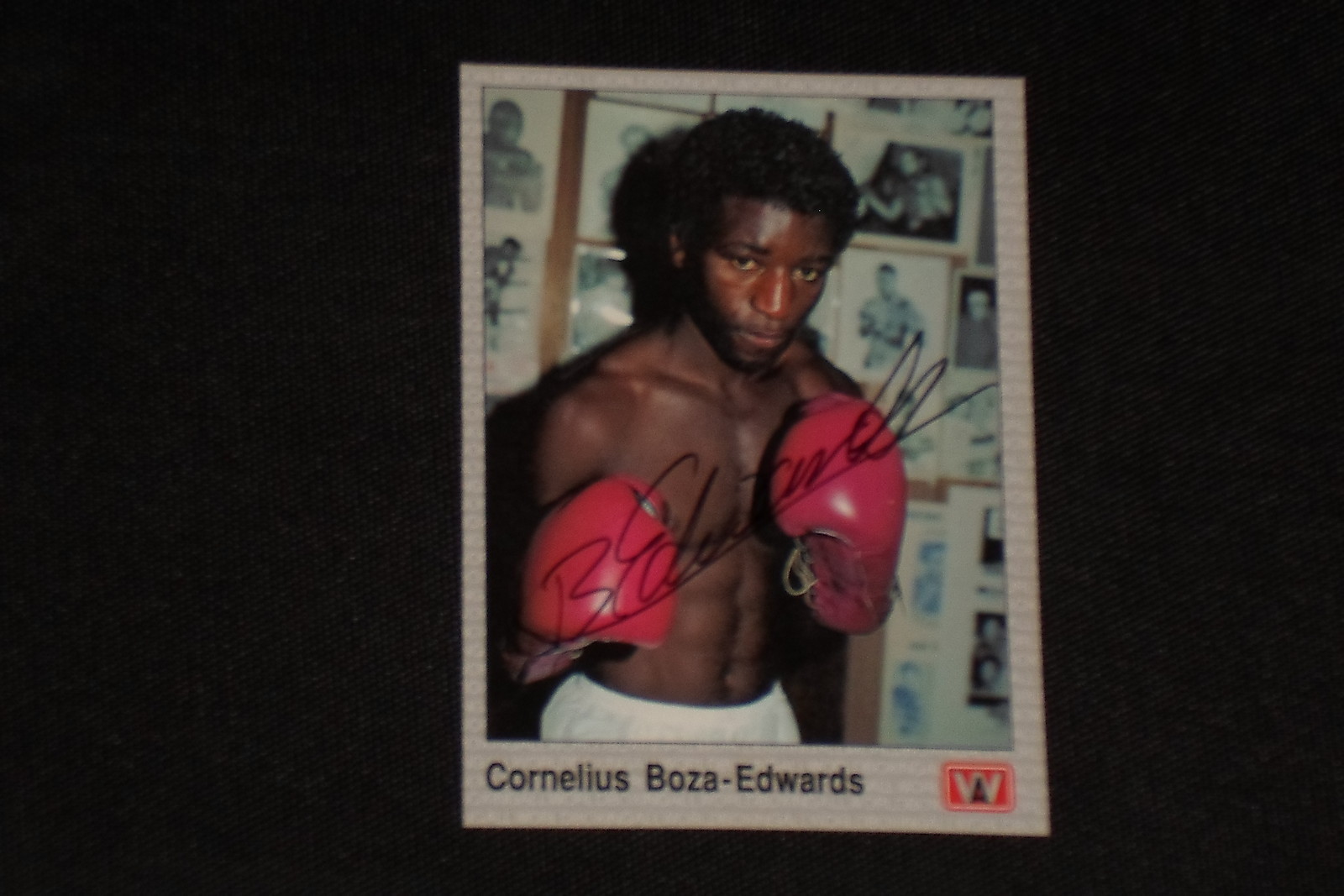 CORNELIUS BOZAEDWARDS 1991 AW SPORTS BOXING SIGNED AUTOGRAPHED CARD