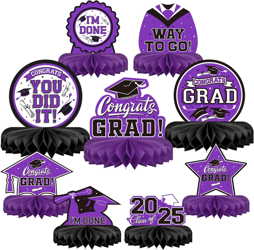 9PCS Graduation Party Decorations Congrats Grad Table Centerpiece Congratulate G
