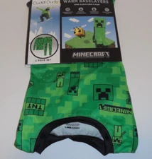 Cuddl Duds MINECRAFT 2 Piece Warm Baselayer Set Boys XS 4/5 Pants Shirt New