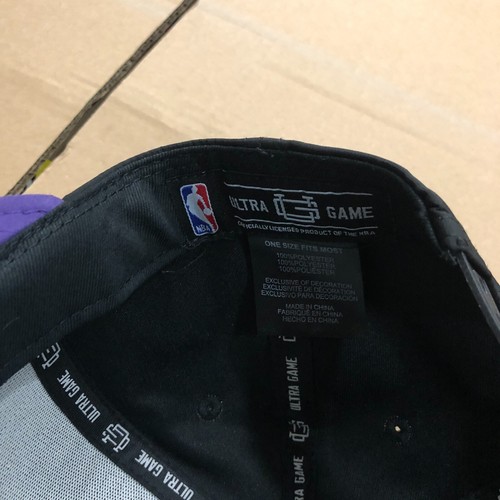 NBA Los Angeles LA Lakers Gorra Snapback Estructurada Negra Por Ultra Game - Imagen 7 de 9
