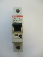 ABB CIRCUIT BREAKER S201U K10AMP, 240V, DINRAIL, 50/60HZ 10 KAIR, 1 POLE UNIT