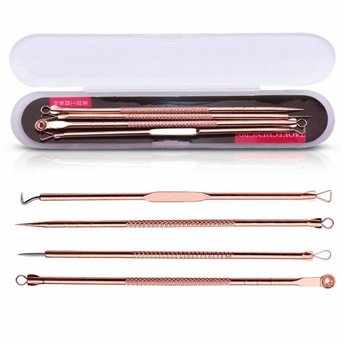 Blackhead Whitehead Remover Tool Comedone Spot Pimple Blemish Extractor Kit Set - Picture 2 of 12