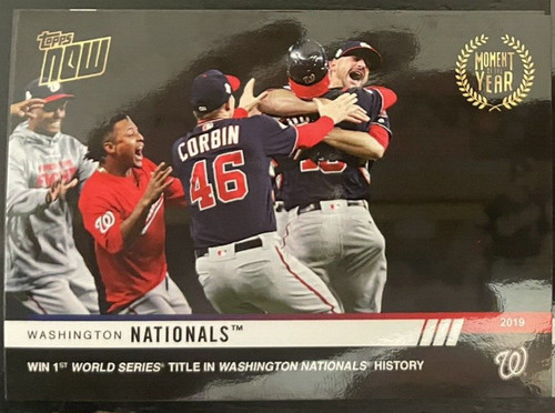 2019 Topps Now MOY-2 Washington Nationals