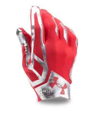 UNDER ARMOUR Spotlight Football Gloves - M Red - Ultimate Frisbee Flag