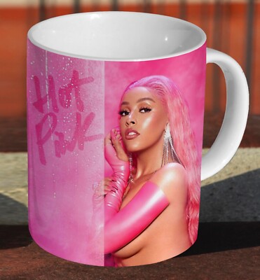 Doja Katze Hot Pink - Keramik Tee/Kaffee - Becher Tasse
