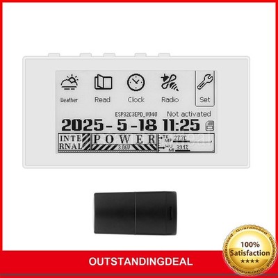 HAMGEEK RW01 Mini E-Ink Reader E-Book Reader for Weather Clock Image Alarm ot25