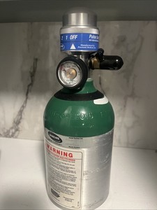 Invacare HF Oxygen ML6 Tank HF2PCL6 With Easy Pulse  Regulator Empty Canister