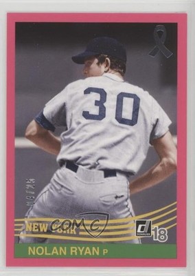 2018 Donruss Retro 1984 Variations Mother's Day Ribbon 4/25 Nolan Ryan HOF e8a