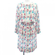 Chanel Silk Dress Size 34 Length 35.4 in Shoulder 17.5 in