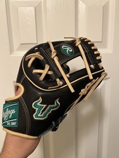 Rawlings Heart Of The Hide 11 3/4  RHT Fastpitch Softball Glove USF Bulls Issued