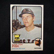 Topps 1973 Carlton Fisk #193 Boston Red Sox All-Star Rookie MLB Baseball