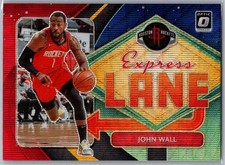 2020-21 Panini Donruss Optic #16 John Wall Express Lane Red Wave Houston Rockets