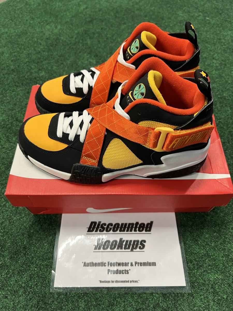 nike air raid black gold green