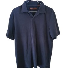 Perry Ellis Navy Blue Short Sleeve Polo