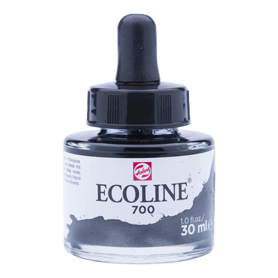Ecoline Watercolor With Dropper 30 Ml Black | Talens