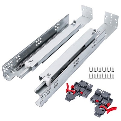LONTAN 1 Pair Undermount Soft Close Drawer Slides 21 Inch Full Extension Draw...