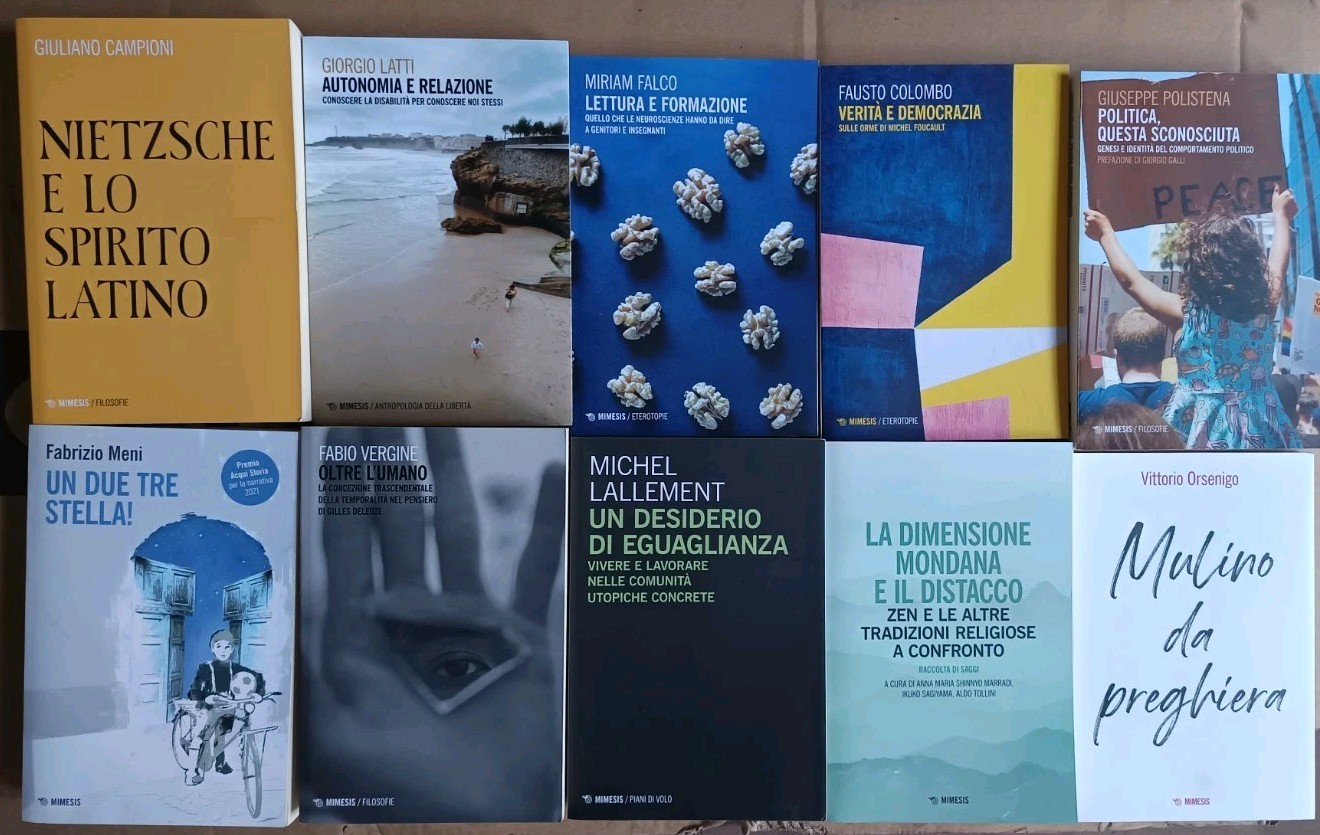 Lotto 10 Libri  Mimesis Editore mai aperti Visibili In Foto MB/6