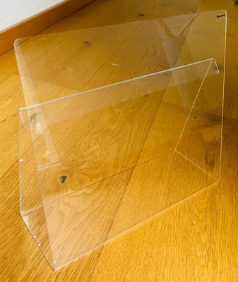 Leopold Buchständer Kochbuchhalter Kochbuchständer transparent Acryl 30 x 24 cm