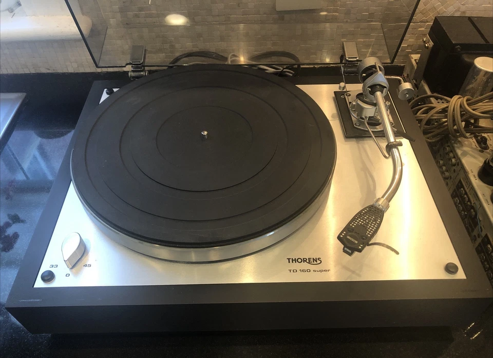Thorens TD160 Super Turntable 110/220V SME 10" Tonearm Sonus 5 Cartridge Perfect - Image 2 of 4