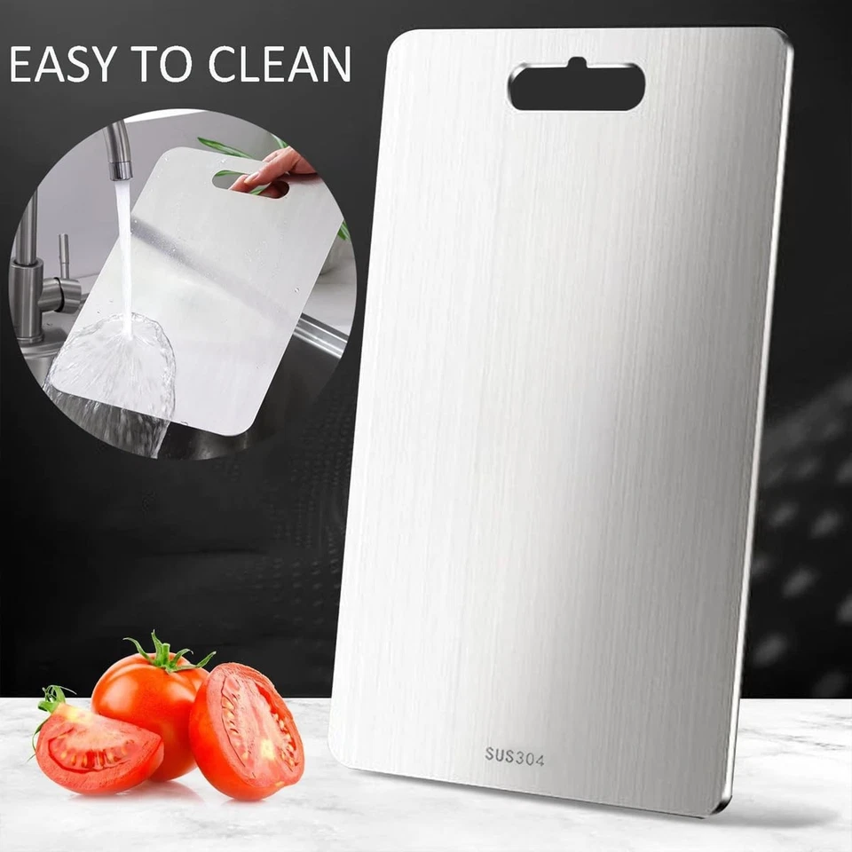 Tagliere in Acciaio Inox 39 x 28cm Tagliere in acciaio inossidabile Tagliere - Immagine 4 di 4