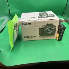 Open box tested works great Canon EOS 2000D  EF-S 18-55mm III extras included