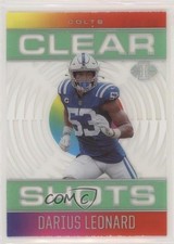 2021 Panini Illusions Clear Shots Emerald Shaquille Leonard Darius #CS-5 0c9e