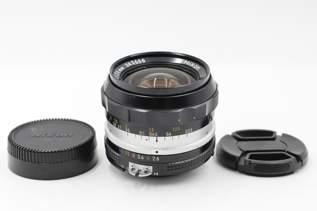 MINT Nikon NIKKOR-N Auto 24mm F2.8 Ai Converted MF Wide Angle Lens