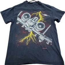 Blackbird International A10 Thunderbolt II Warthog Graphic T-Shirt Black 1993 L