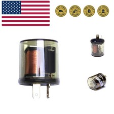2-Pin Electronic LED Flasher Relay  12V LED Heavy Duty 2 Pin Compatible Autom...