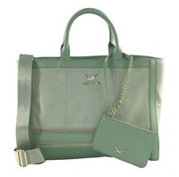 Sansibar Shopper Shopper Utensilientasche Tasche Jade Mint Grau Neu