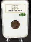 1936 Buffalo Nickel MS 67 NGC Green CAC Philadelphia 5C Uncirculated Coin