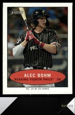 2020 Topps Heritage Minor League #16 Alec Bohm 1971 Bazooka Numbered Test